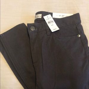 NWT loft legging jeans in charcoal gray
